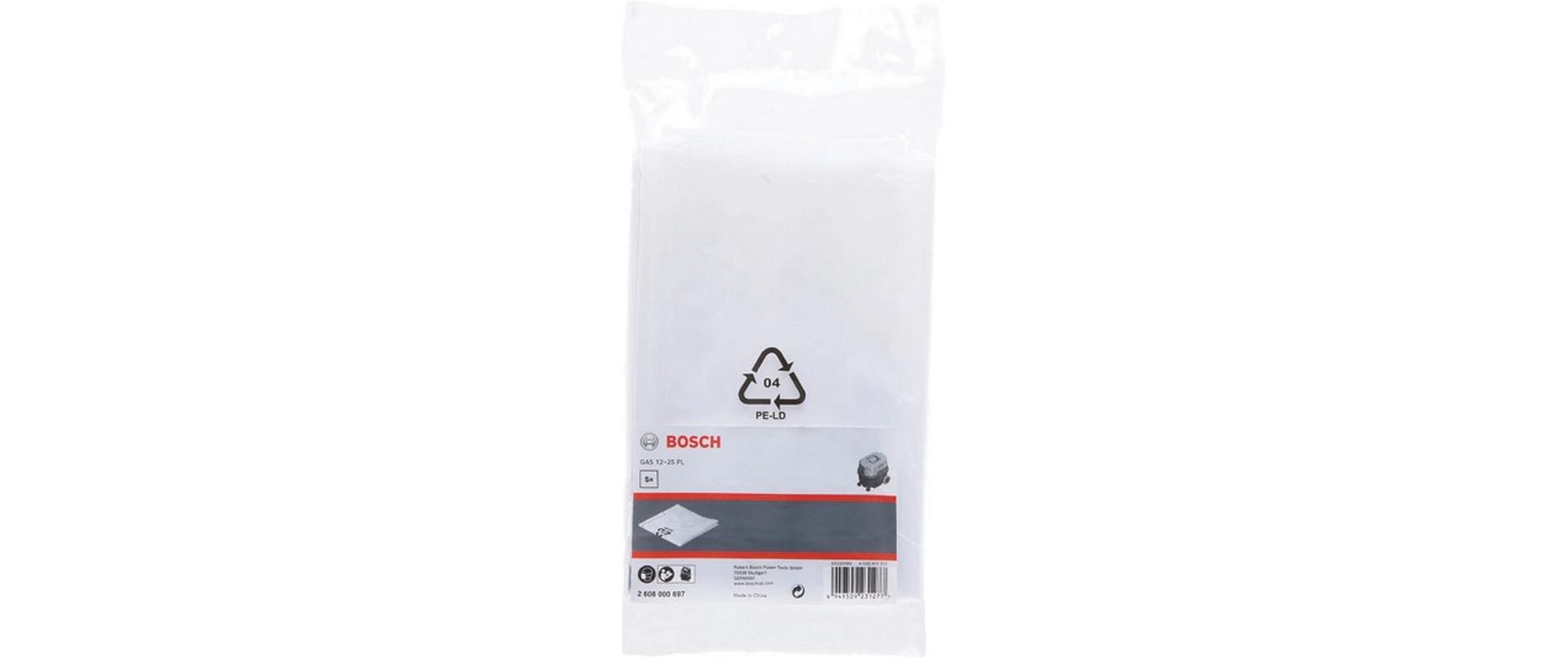 Bosch Staubsaugerbeutel – für GAS 12-25 PL – 20 l – Kunststoff – 1 Stk
