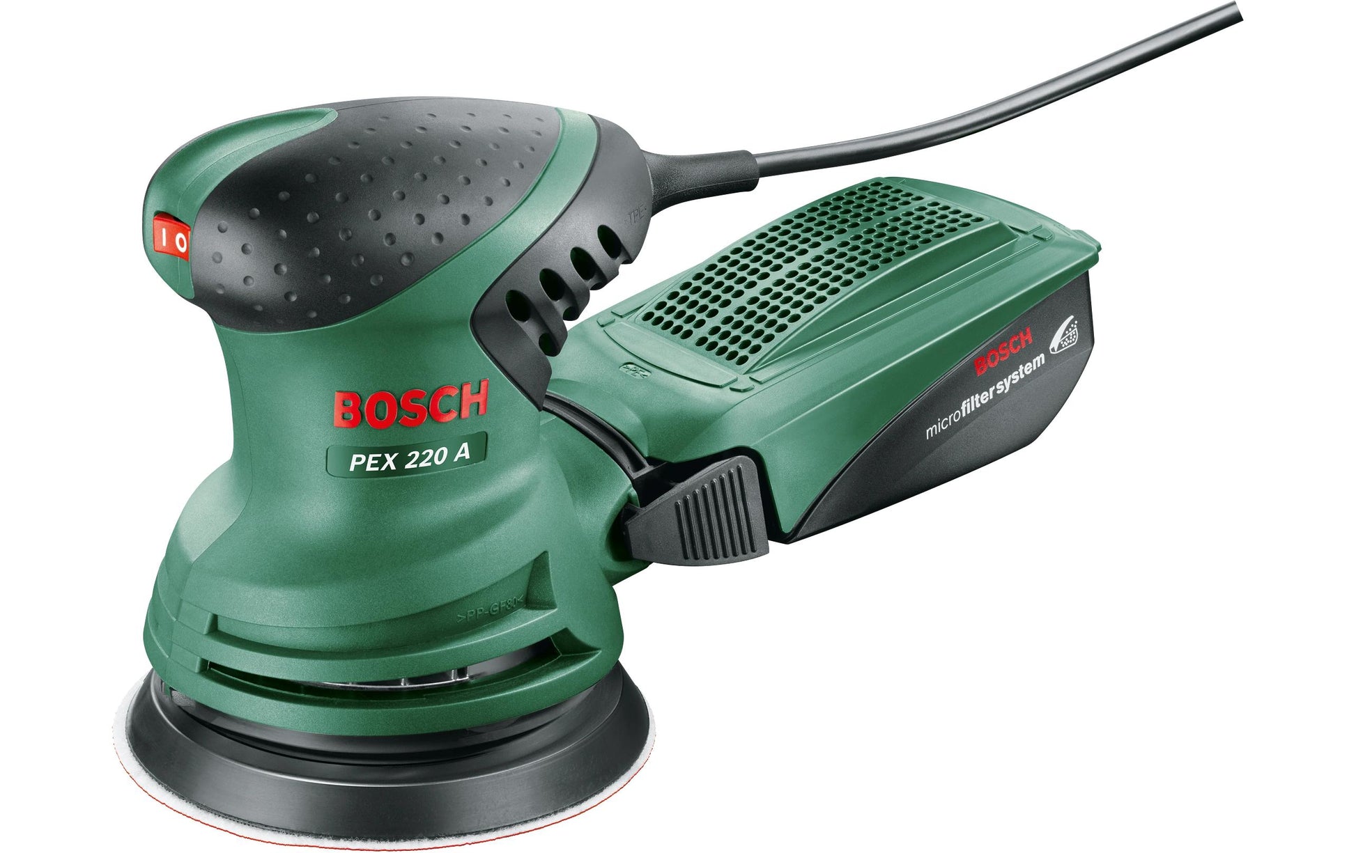 Bosch PEX 220 A Exzenterschleifer – 220 W – Ø 125 mm, Klettverschluss – Netzbetrieb