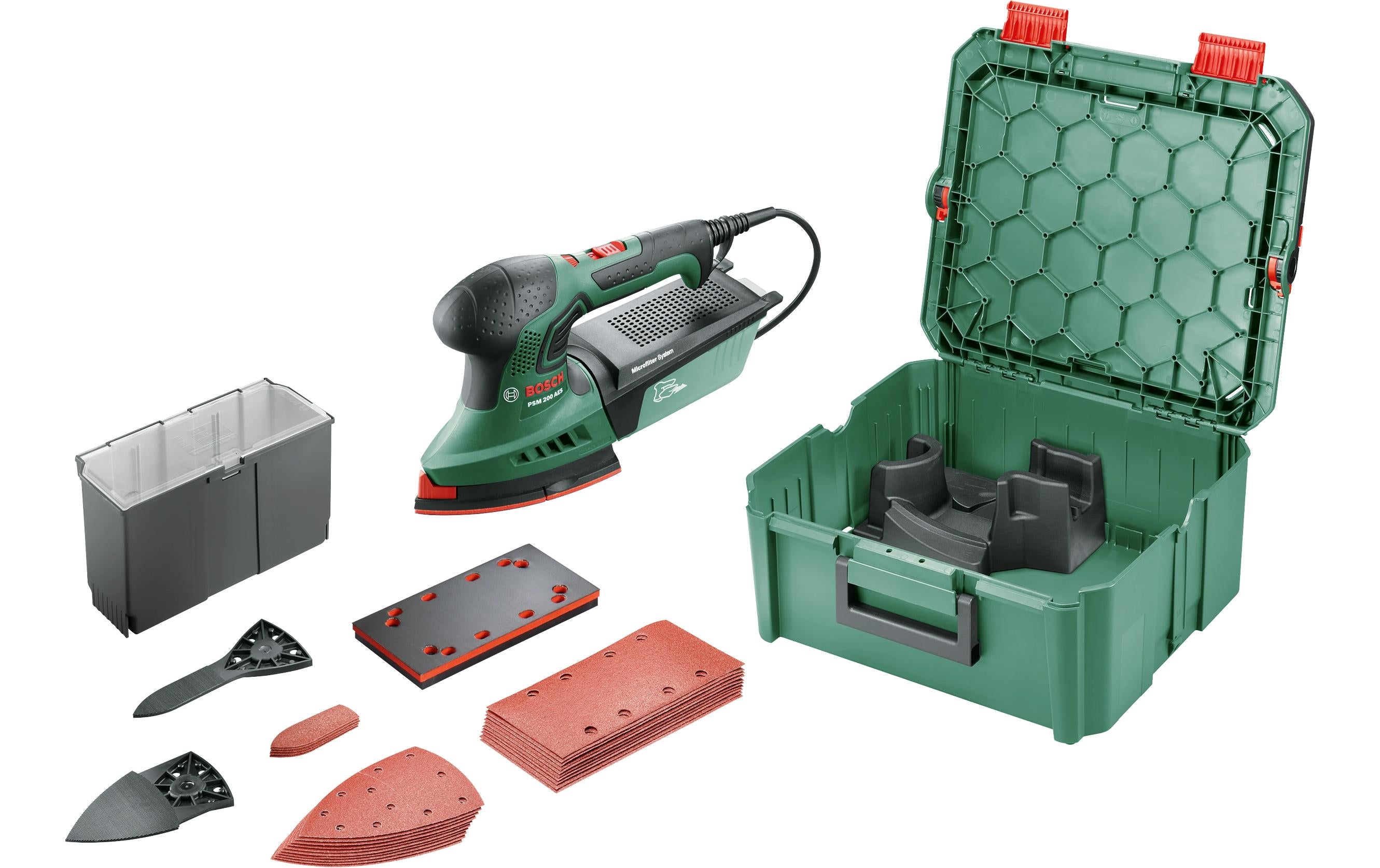 Bosch PSM 200 AES Multischleifer – 200 W – 92×182 mm – Koffer