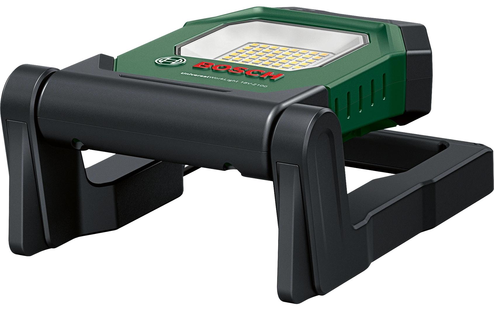 Bosch UniversalWorkLight 18V-2100 Arbeitsleuchte – 2100 lm, 18 V Akku, dimmbar – Grün