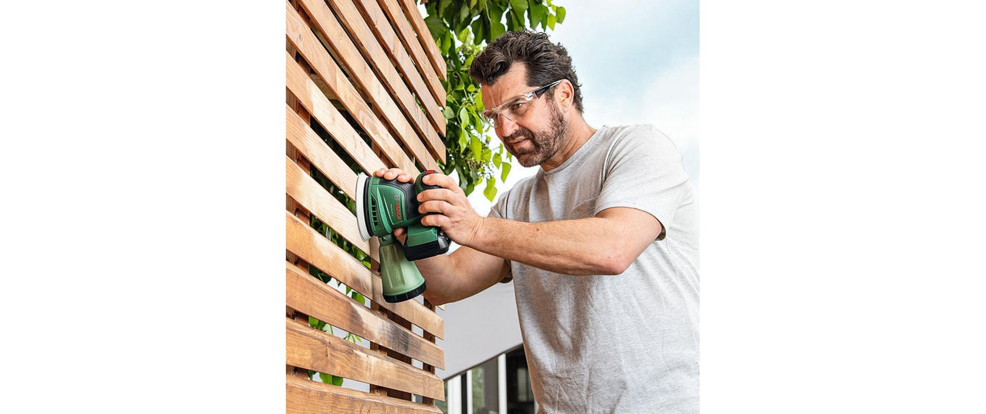 Bosch EasyOrbit 18V-10 Akku-Exzenterschleifer – 18 V – Ø 125 mm – 1×2,0 Ah & Ladegerät – POWER FOR ALL