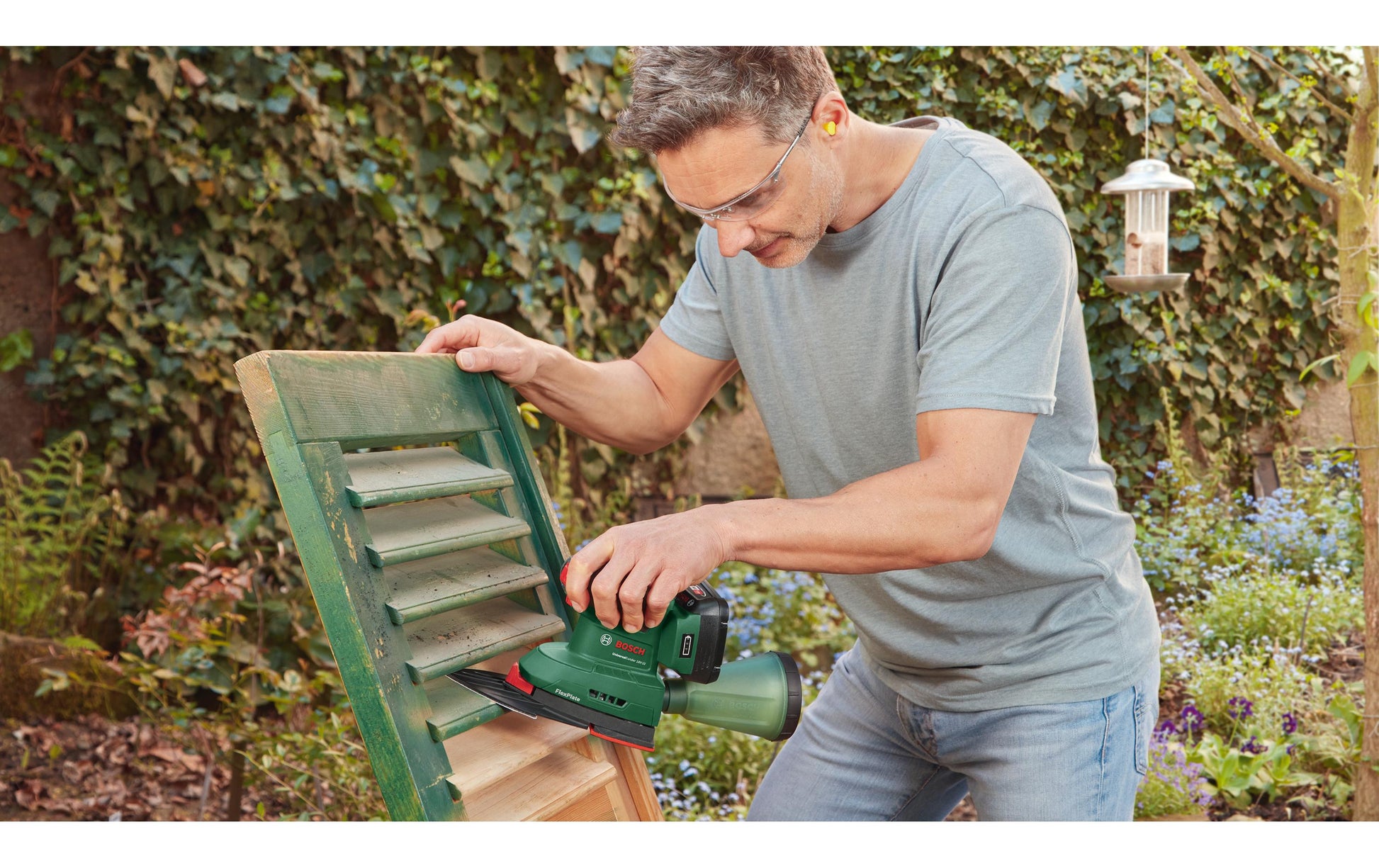 Bosch UniversalSander 18V-10 Akku-Schwingschleifer – 18 V – Solo – POWER FOR ALL