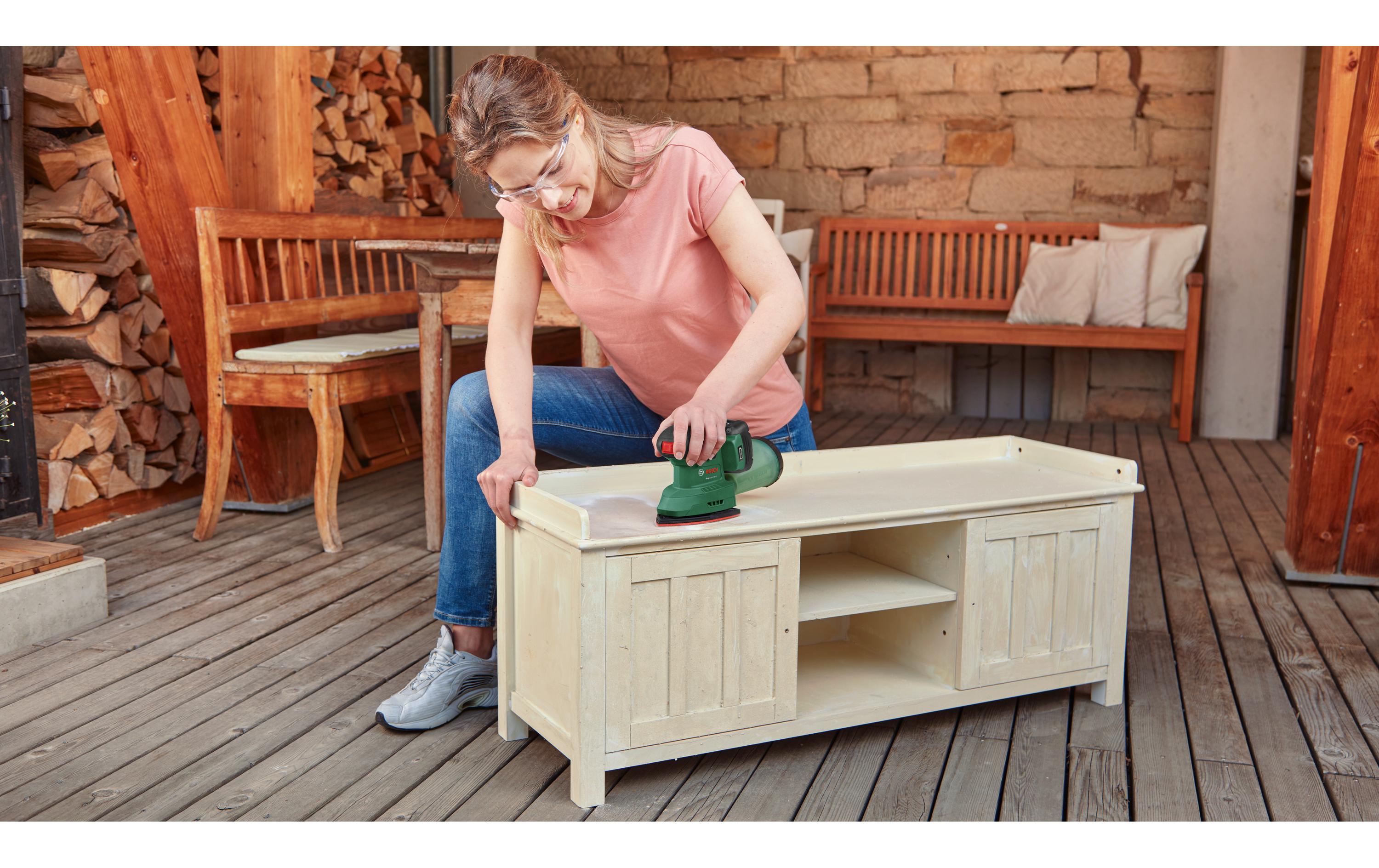 Bosch EasySander 18V-8 Akku-Multischleifer – 18 V – Klettverschluss – Schwingkreisdurchmesser 1,6 mm – Solo