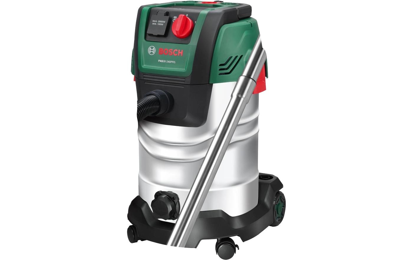 Bosch Nass-/Trockensauger AdvancedVac 30-240, mit Wischfunktion – 30 l, 1300 W, mit Steckdose