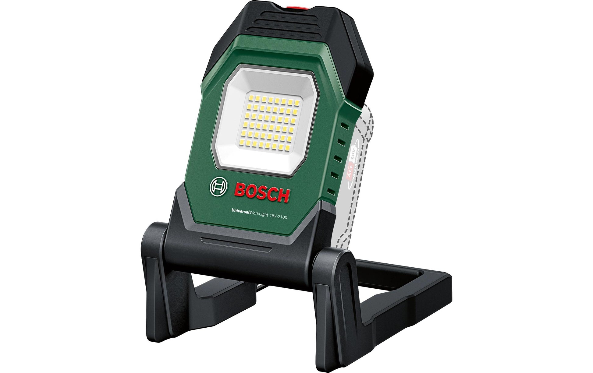 Bosch UniversalWorkLight 18V-2100 Arbeitsleuchte – 2100 lm, 18 V Akku, dimmbar – Grün