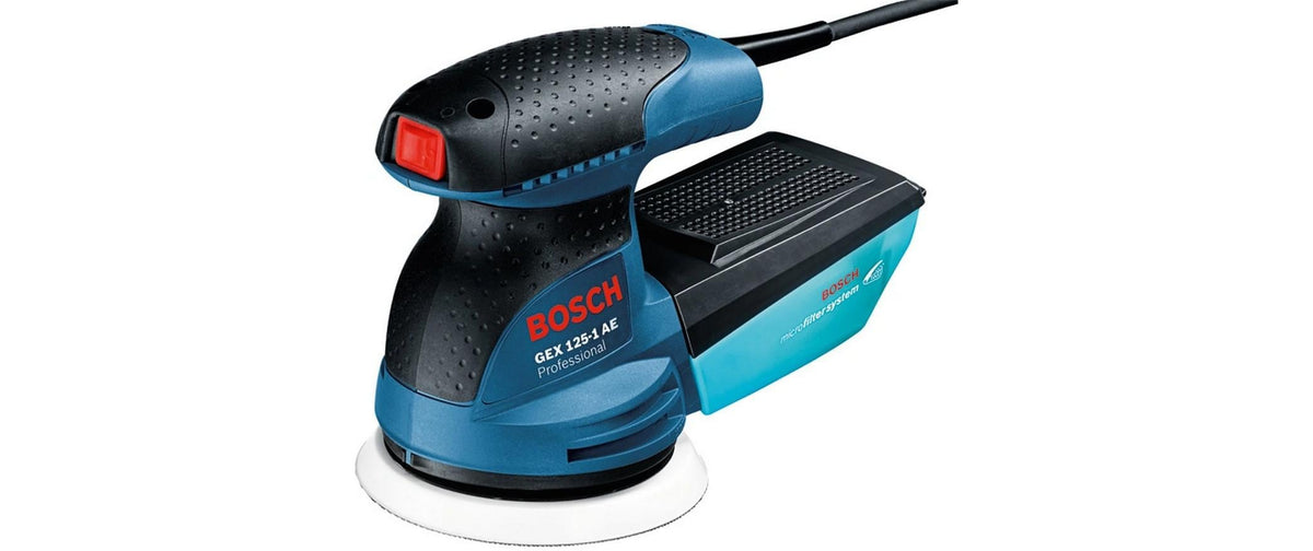 Bosch GEX 125-1 AE Exzenterschleifer – 250 W – Ø 125 mm, Klettverschluss – Koffer