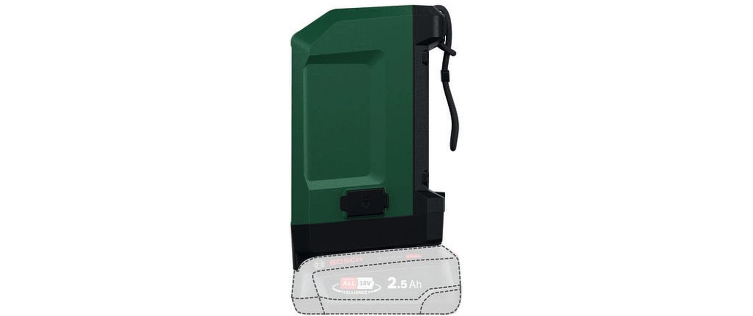 Bosch UniversalSpeaker 18V-1 (solo C) – Bluetooth-Lautsprecher – 18 W, 3,5 mm Klinke, spritzwassergeschützt