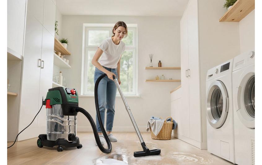 Bosch Nass-/Trockensauger AdvancedVac 30-240, mit Wischfunktion – 30 l, 1300 W, mit Steckdose