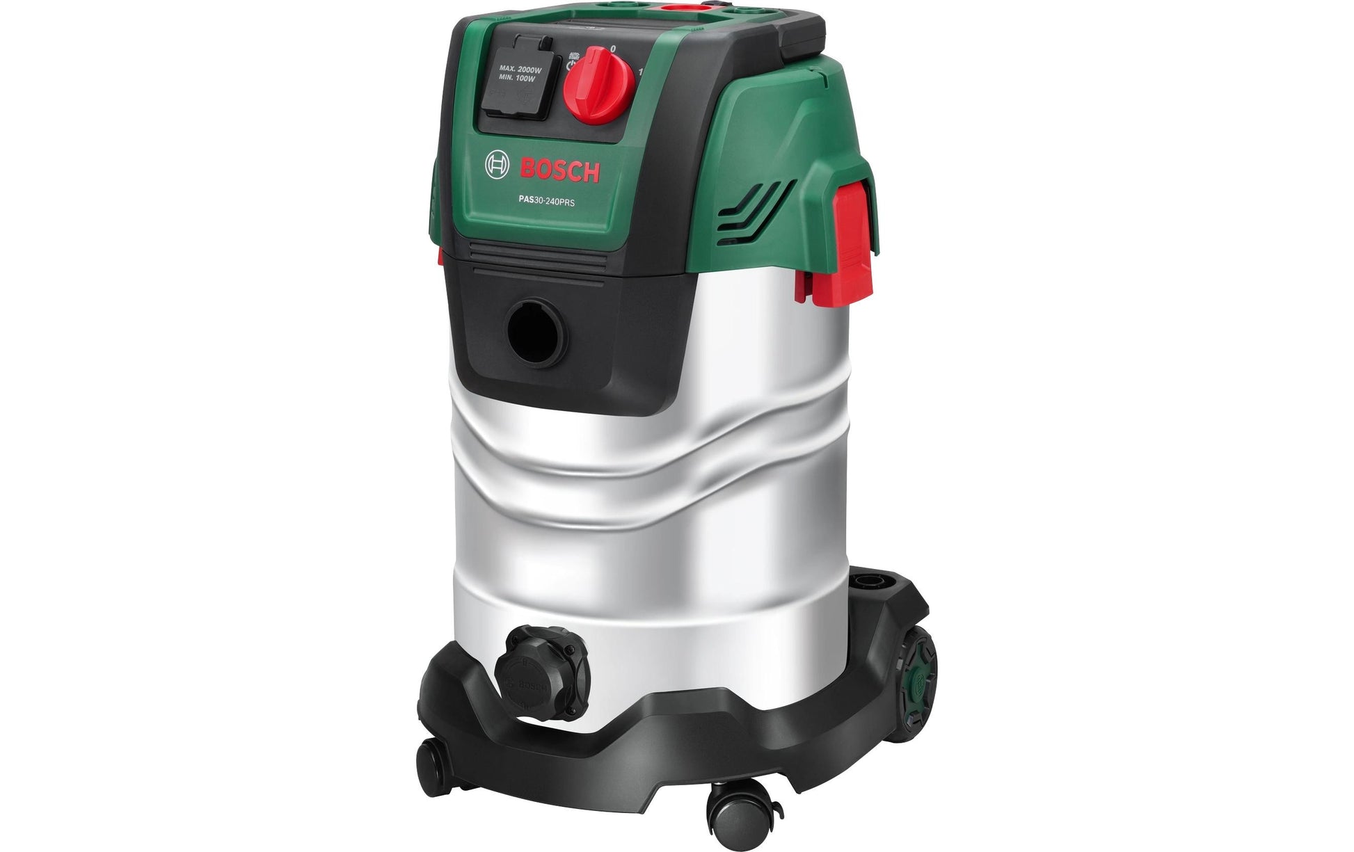 Bosch Nass-/Trockensauger AdvancedVac 30-240, mit Wischfunktion – 30 l, 1300 W, mit Steckdose