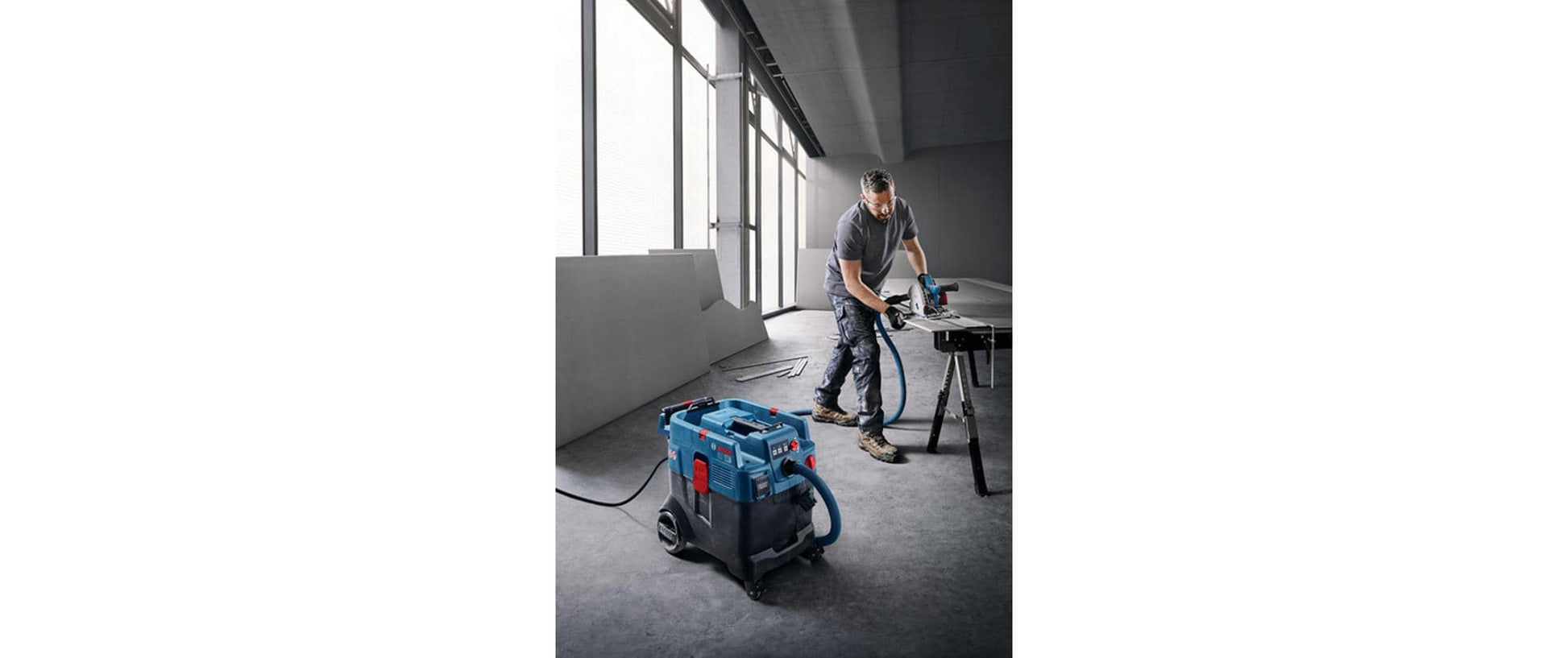 Bosch Professioneller Nass-/Trockensauger GAS 12-40 MA – 28 l, 1200 W, mit Steckdose