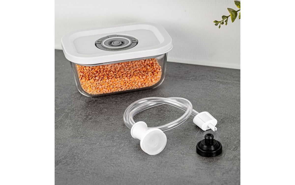 Rommelsbacher Vakuumbehälter VCG 1 – 350 ml, 670 ml, 1,1 l – für VAC 25 Handvakuumierer, VAC 253/S – 3 Stk.