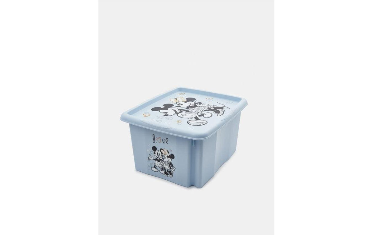 keeeper Aufbewahrungsbox (Dreh-/Stapelbox) 15 l (mit Deckel) – Kunststoff – Blau