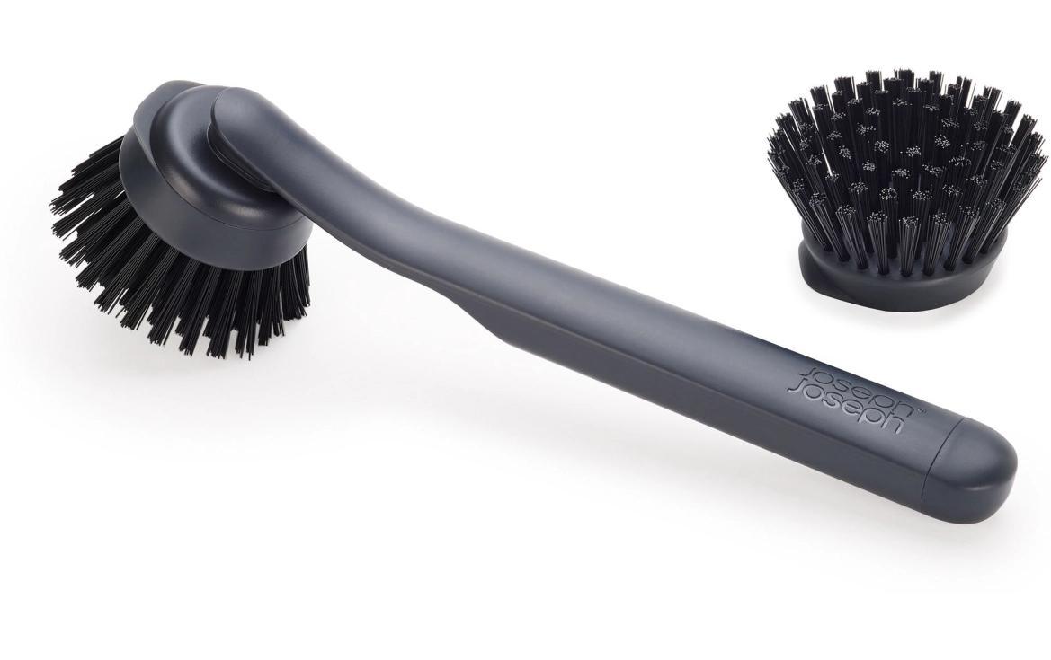 Joseph Joseph SinkTech Abwaschbürste – Kunststoff, 26 cm, Anthrazit, spülmaschinenfest – für SinkTech System