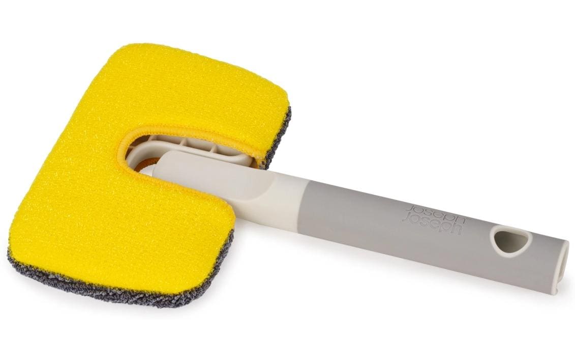 Joseph Joseph Wischbezug CleanTech – Mikrofaser/Schwamm, Gelb – für CleanTech 2-in-1, 18 × 11 cm