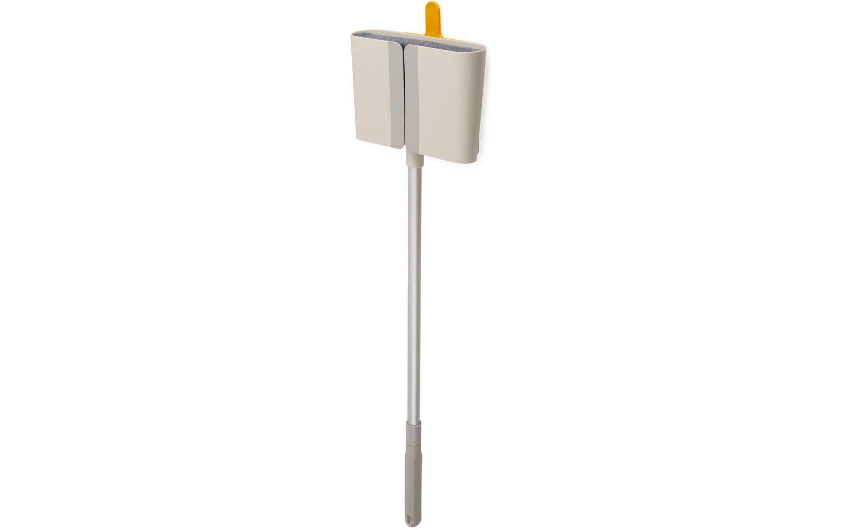 Joseph Joseph Besen – 25,6 cm, Teleskopstiel 51–93,6 cm, Polypropylen (PP), Grau, mit Wandhalterung