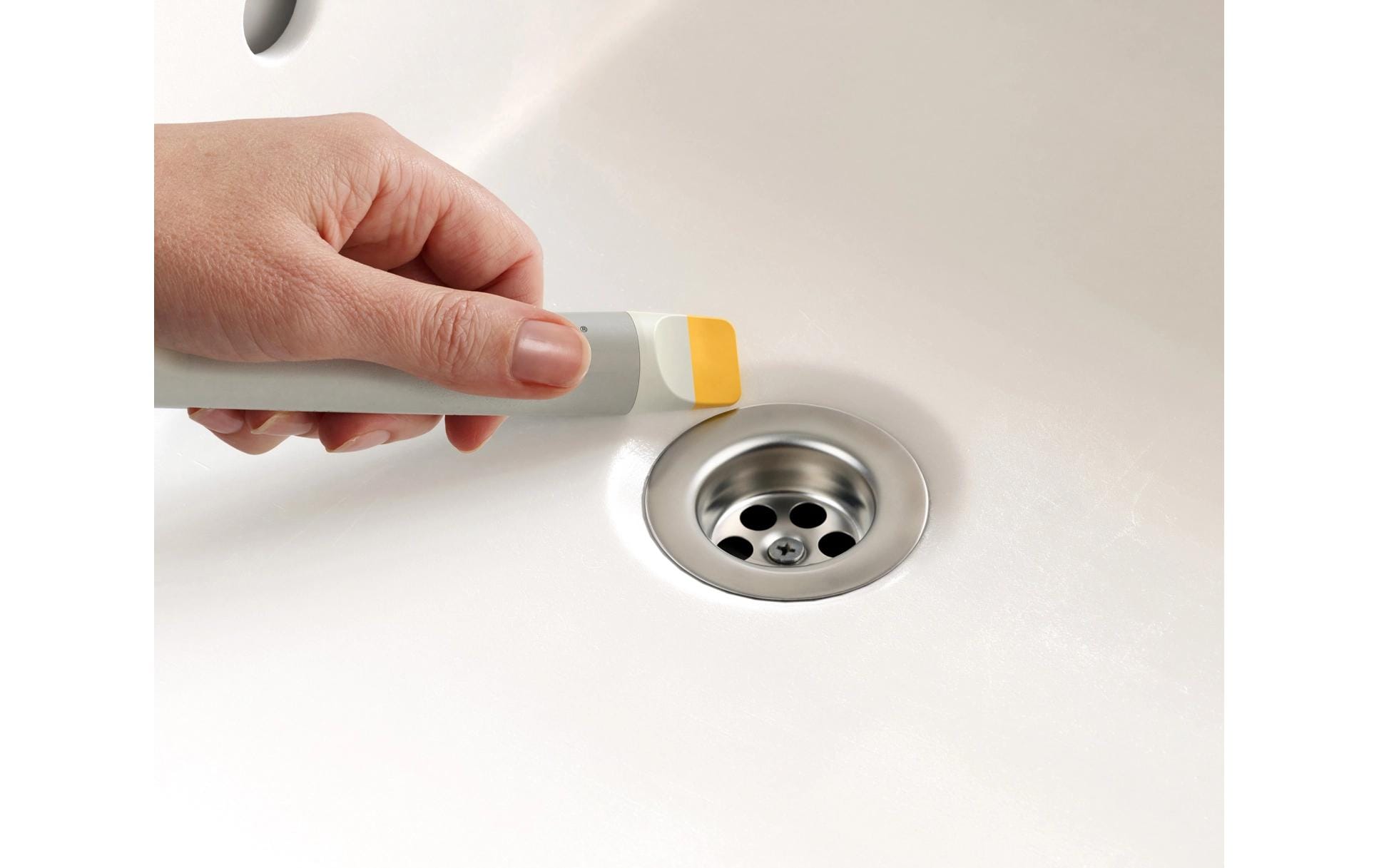 Joseph Joseph Fugenbürste CleanTech – 18×5×3 cm, Kunststoff, Grau