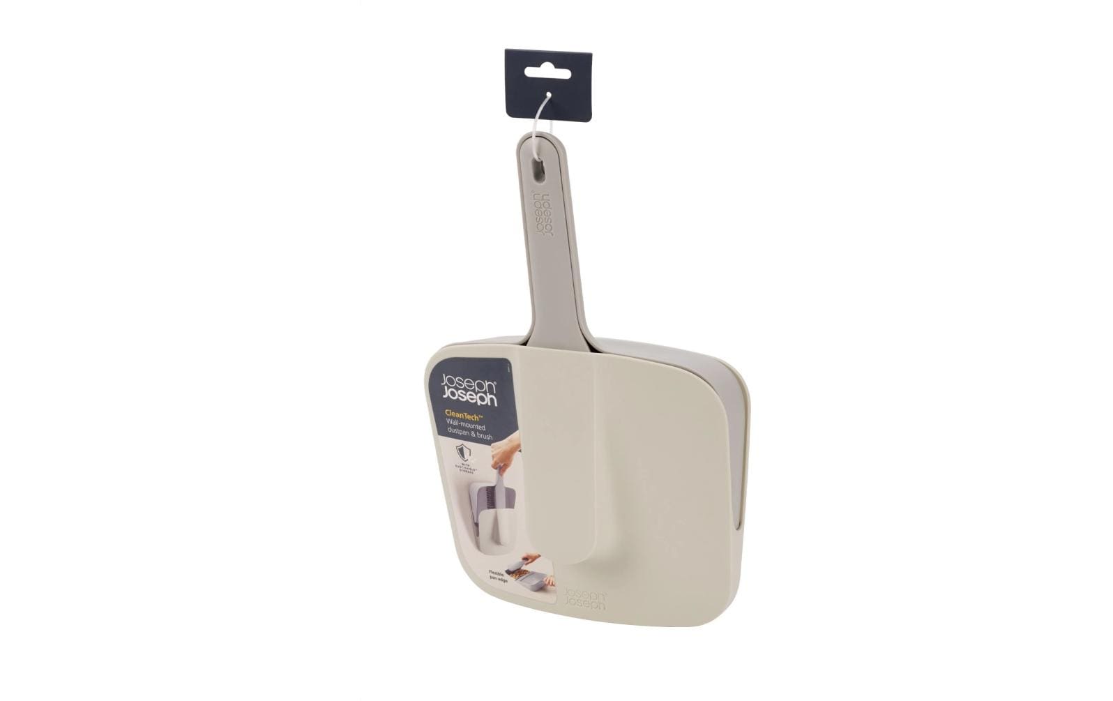Joseph Joseph CleanTech Kehrgarnitur – 22,3 cm, Polypropylen (PP), Grau, mit Handbesen