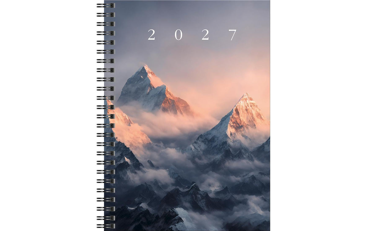 Rido idé Mountains – Wochenagenda 2027, A5, Spiralbindung, mehrsprachig d/f/i/gb