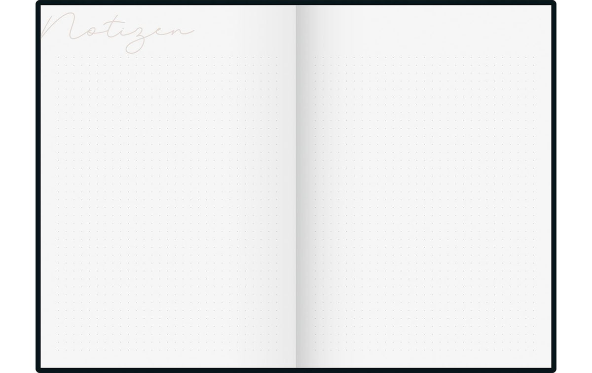 Rido idé Design Line – Tagesagenda 2027, 1 Tag/1 Seite, A5, Hardcover, Monstera