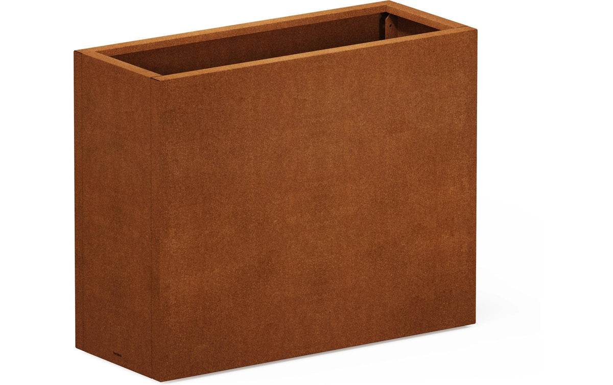 Herstera Pflanzgefäss – 100 × 80 × 40 cm – Cortenstahl, braun