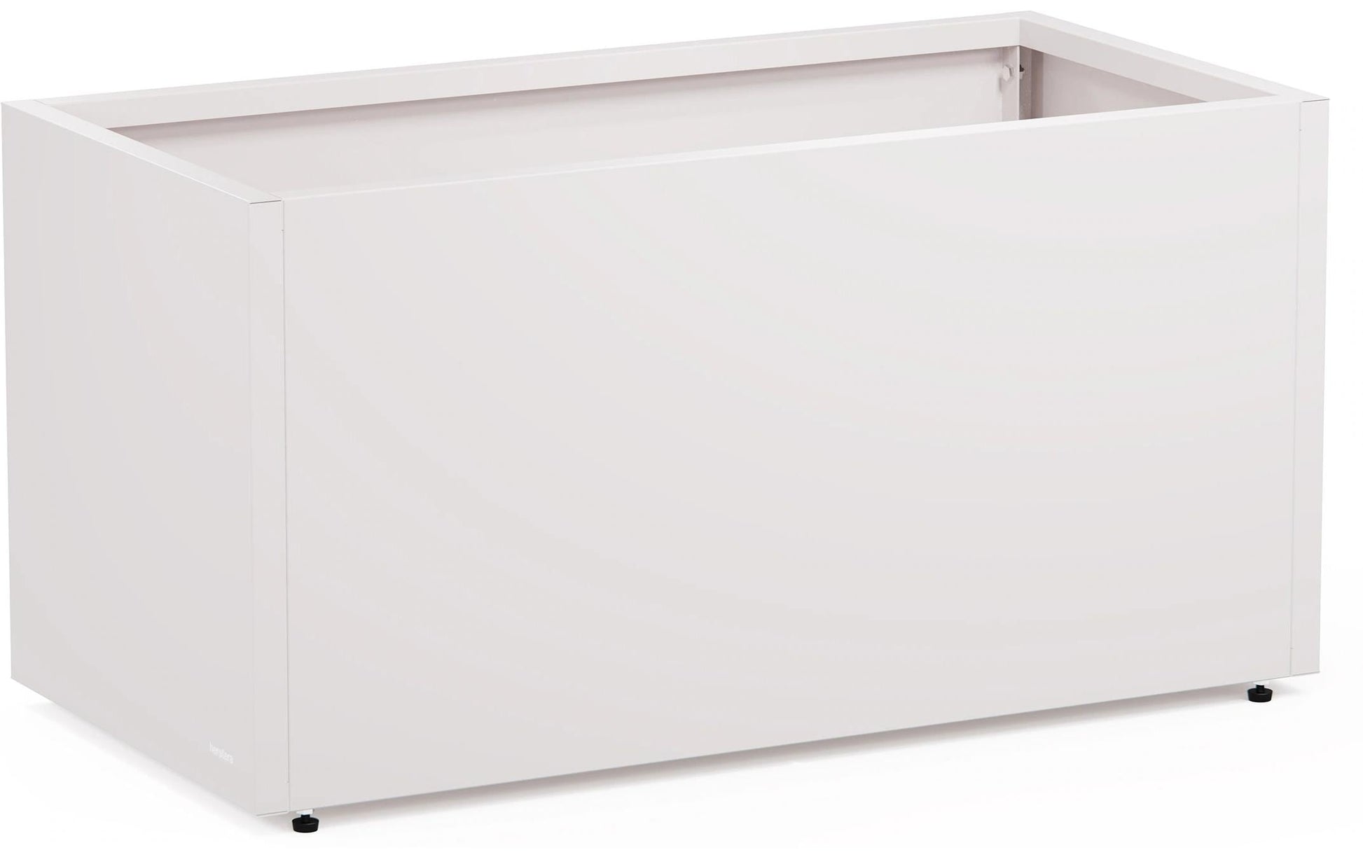 Herstera Pflanzgefäss – 100 × 50 × 50 cm – Stahl, Weiss