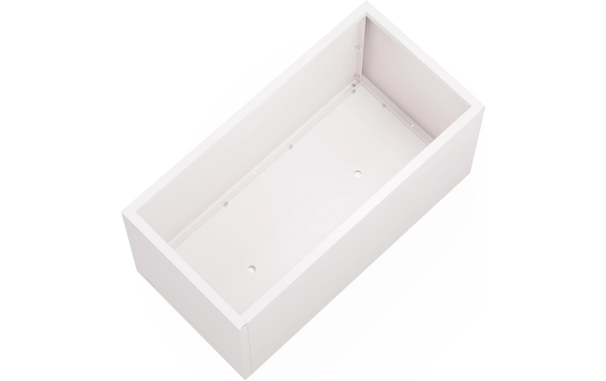 Herstera Pflanzgefäss – 100 × 50 × 50 cm – Stahl, Weiss