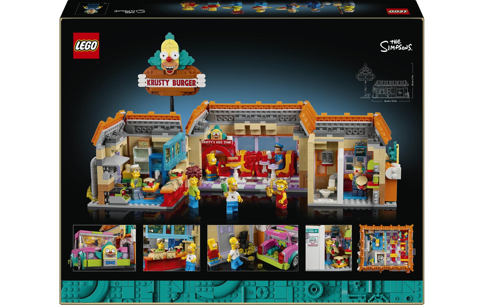 LEGO 3D Puzzle Die Simpsons: Krusty Burger – 1635 Teile – 24×23×20 cm – ab 18 Jahren