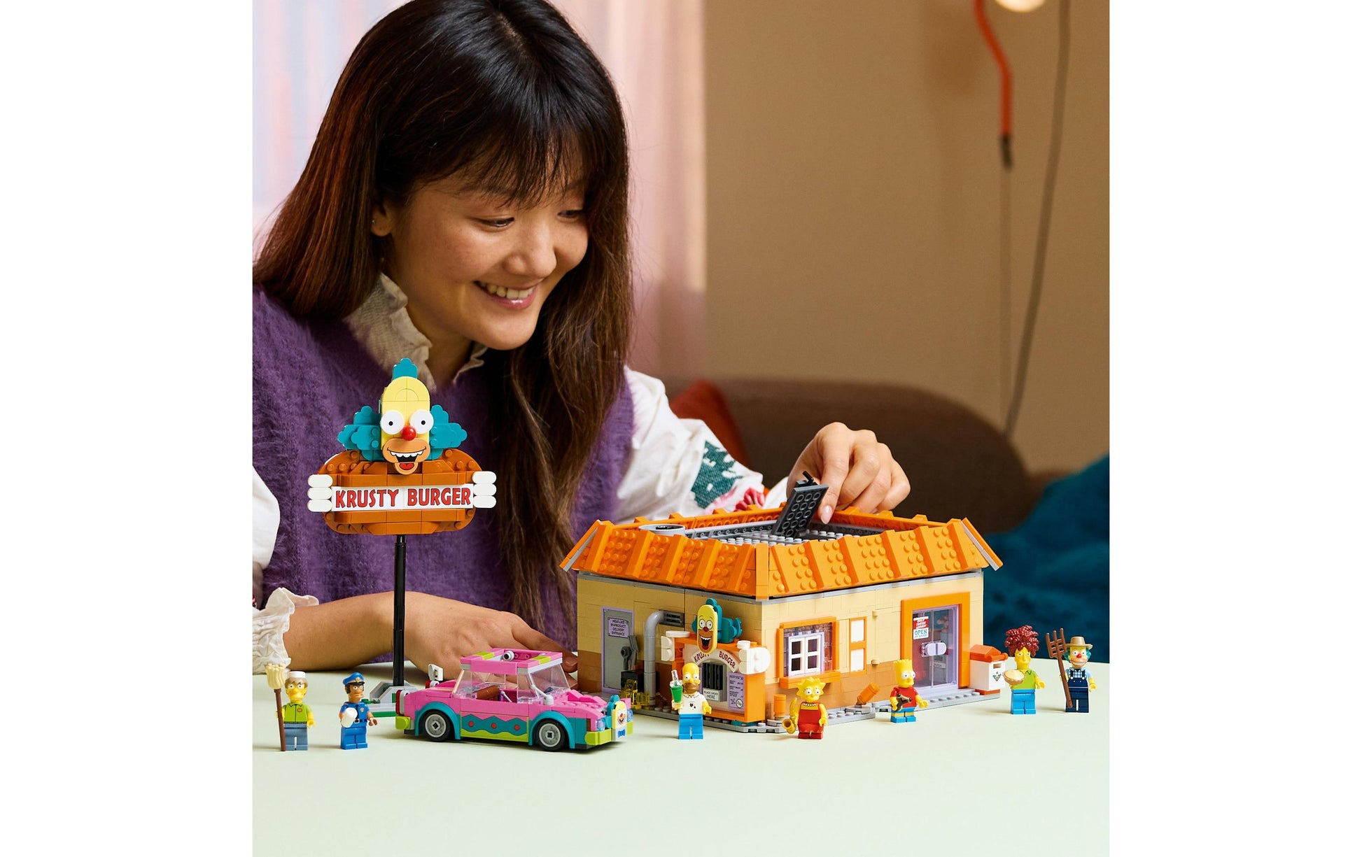 LEGO 3D Puzzle Die Simpsons: Krusty Burger – 1635 Teile – 24×23×20 cm – ab 18 Jahren