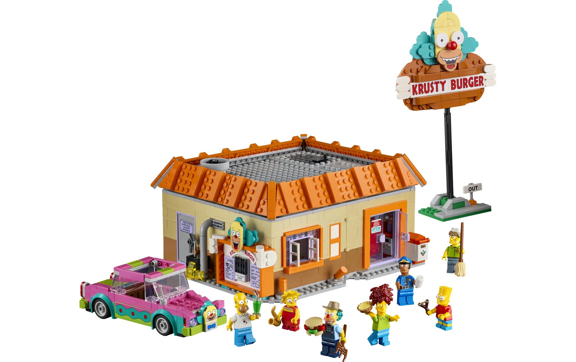 LEGO 3D Puzzle Die Simpsons: Krusty Burger – 1635 Teile – 24×23×20 cm – ab 18 Jahren