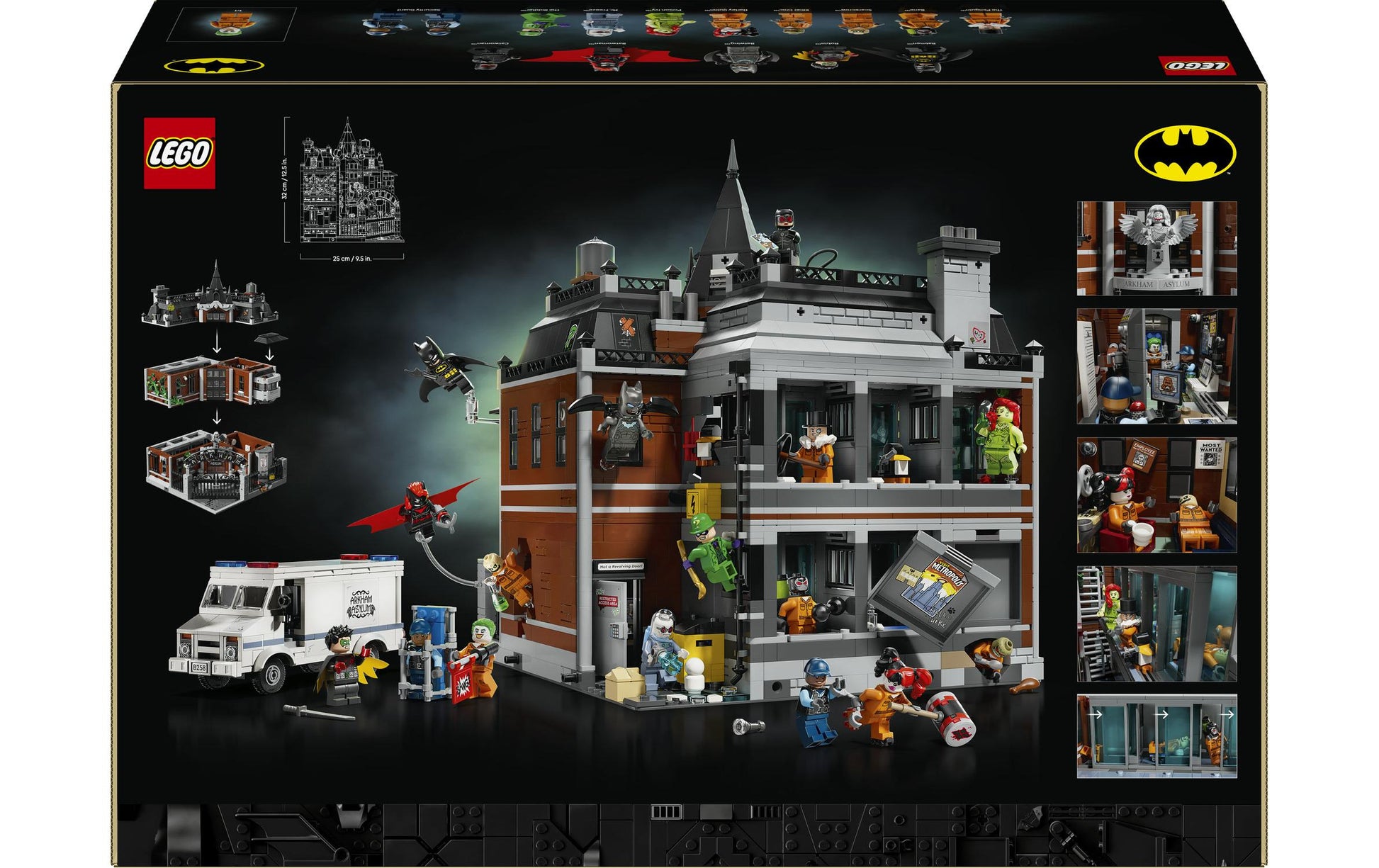 LEGO Arkham Asylum 3D-Puzzle – DC – 2953-teilig – 25 × 32 × 26 cm – ab 18 Jahren