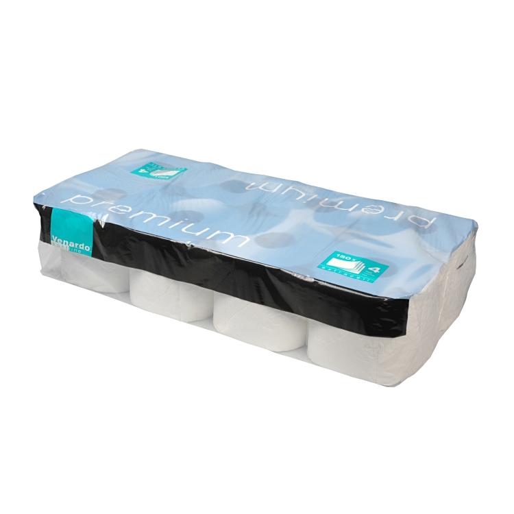 Venardo softline Venardo Premium Toilettenpapier – 4-lagig, Zellstoff, Blattgrösse 95 × 130 mm, 150 Blatt/Rolle – 64 Rollen