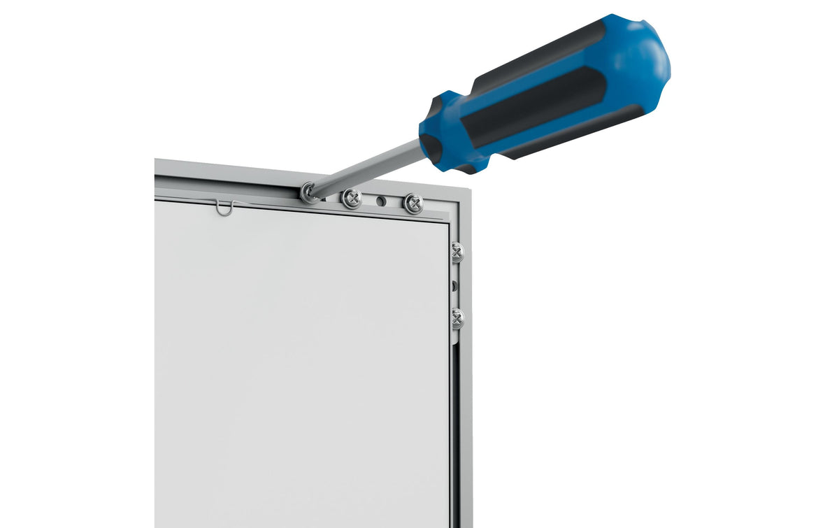 Nobo Plakatrahmen Premium Plus – für A4 – silber – Aluminium/Polypropylen – 267×356×27 mm