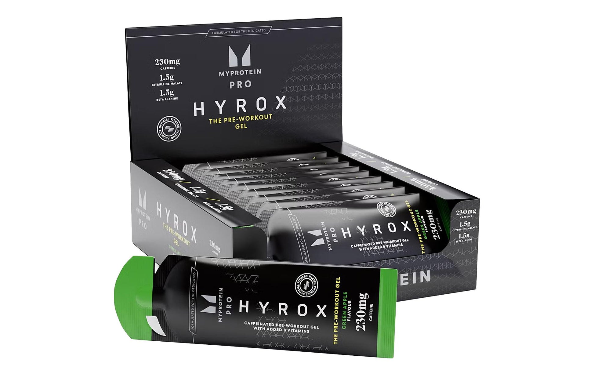 MyProtein Hyrox The Pre-Workout Gel – Apfel – 12 × 48 ml