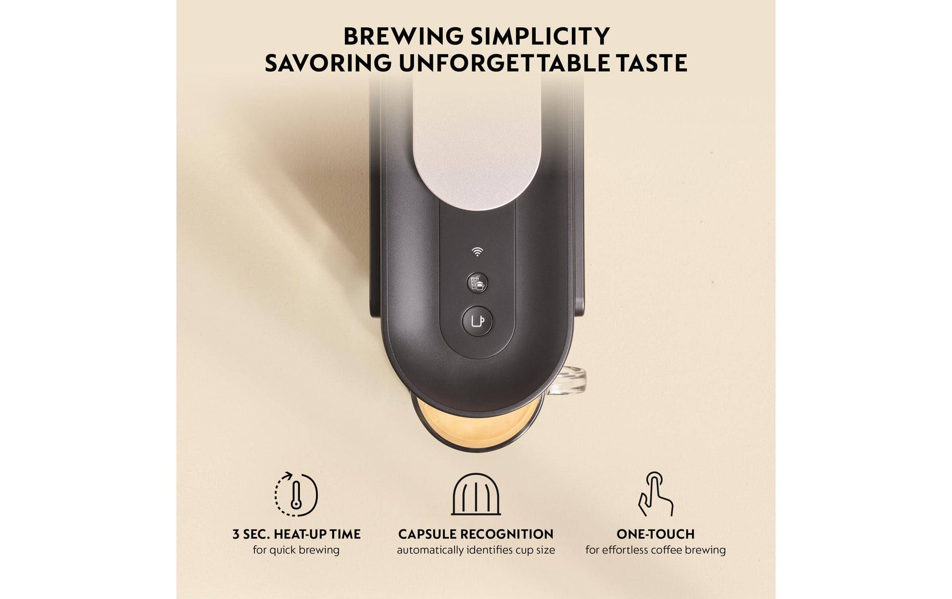 Krups Vertuo Up Kapselmaschine – für Nespresso Vertuo, 1,4 l, schwarz