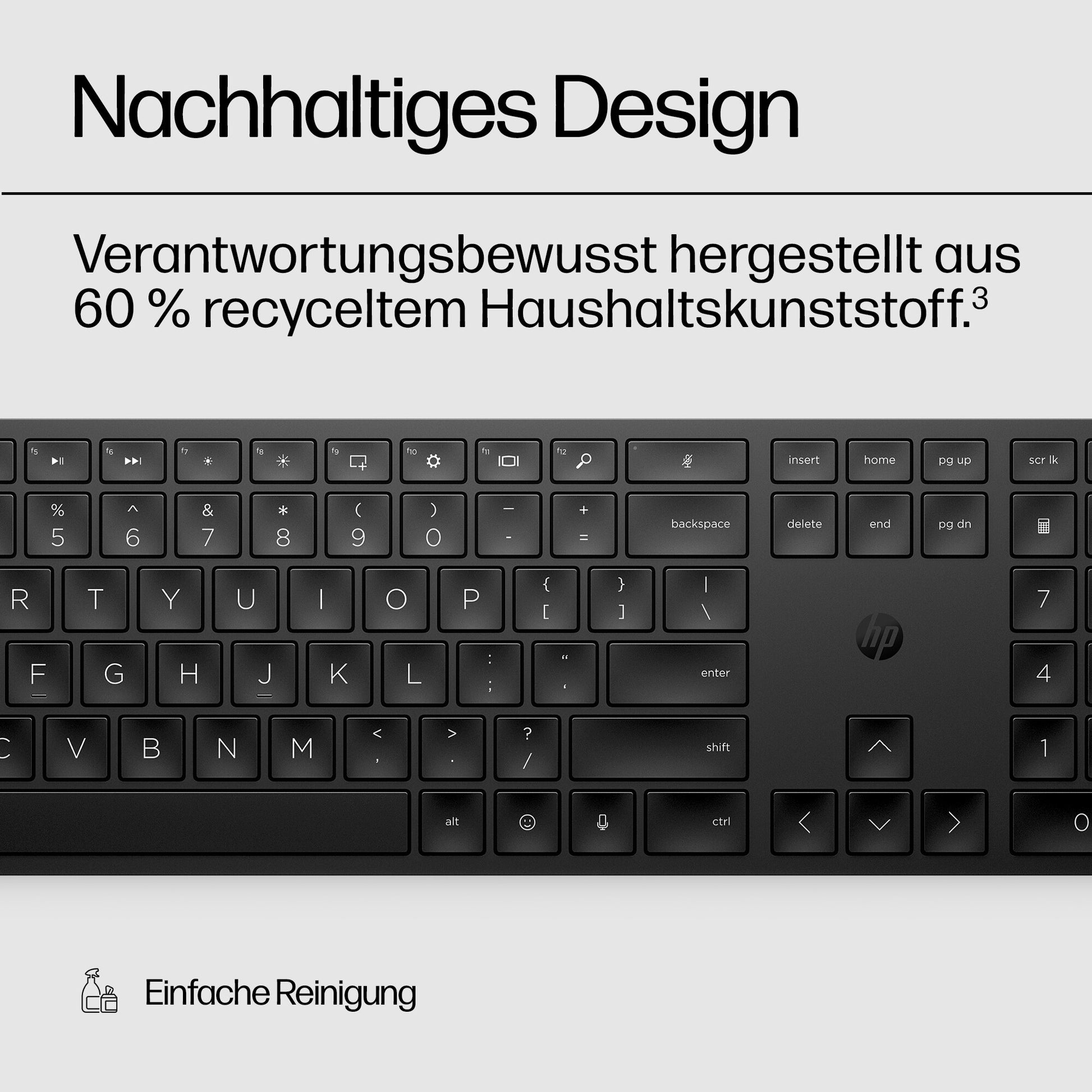 HP 450 – Tastatur – Mechanisch – 2,4 GHz USB-A (Empfänger) – QWERTY – Schwarz