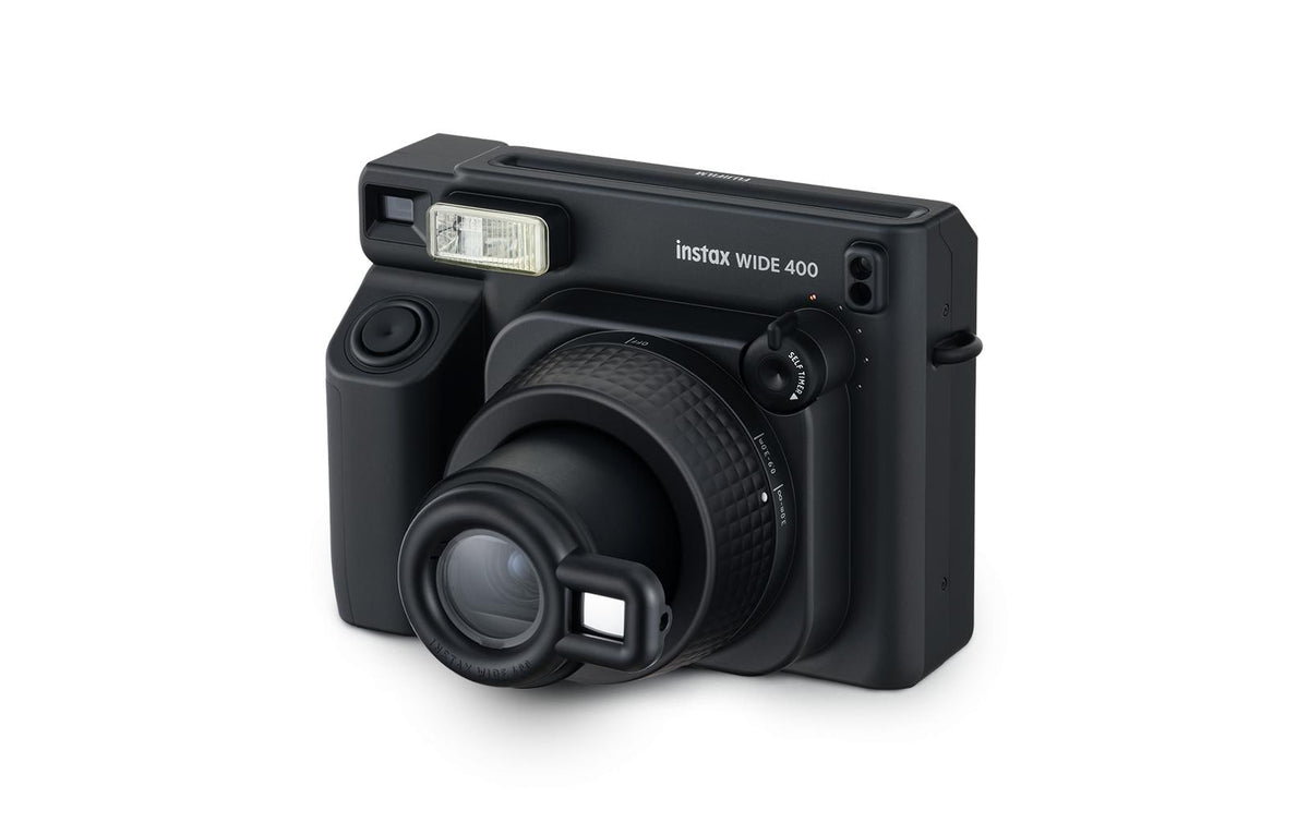 Fujifilm Instax Wide 400 – Sofortbildkamera, Instax WIDE, Batteriebetrieben, Blitz, Schwarz