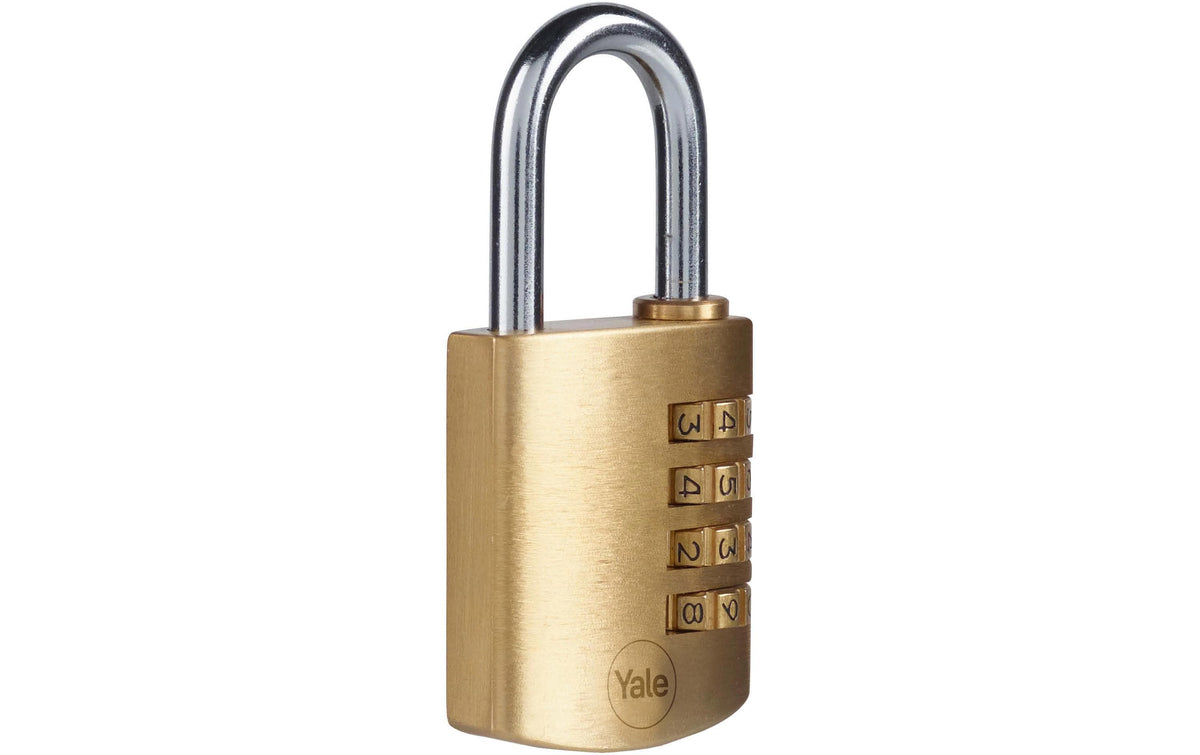 Yale Y150B 40/30 Kombinationsschloss – Messing/Stahl, Bügelhöhe 29 mm, Innen