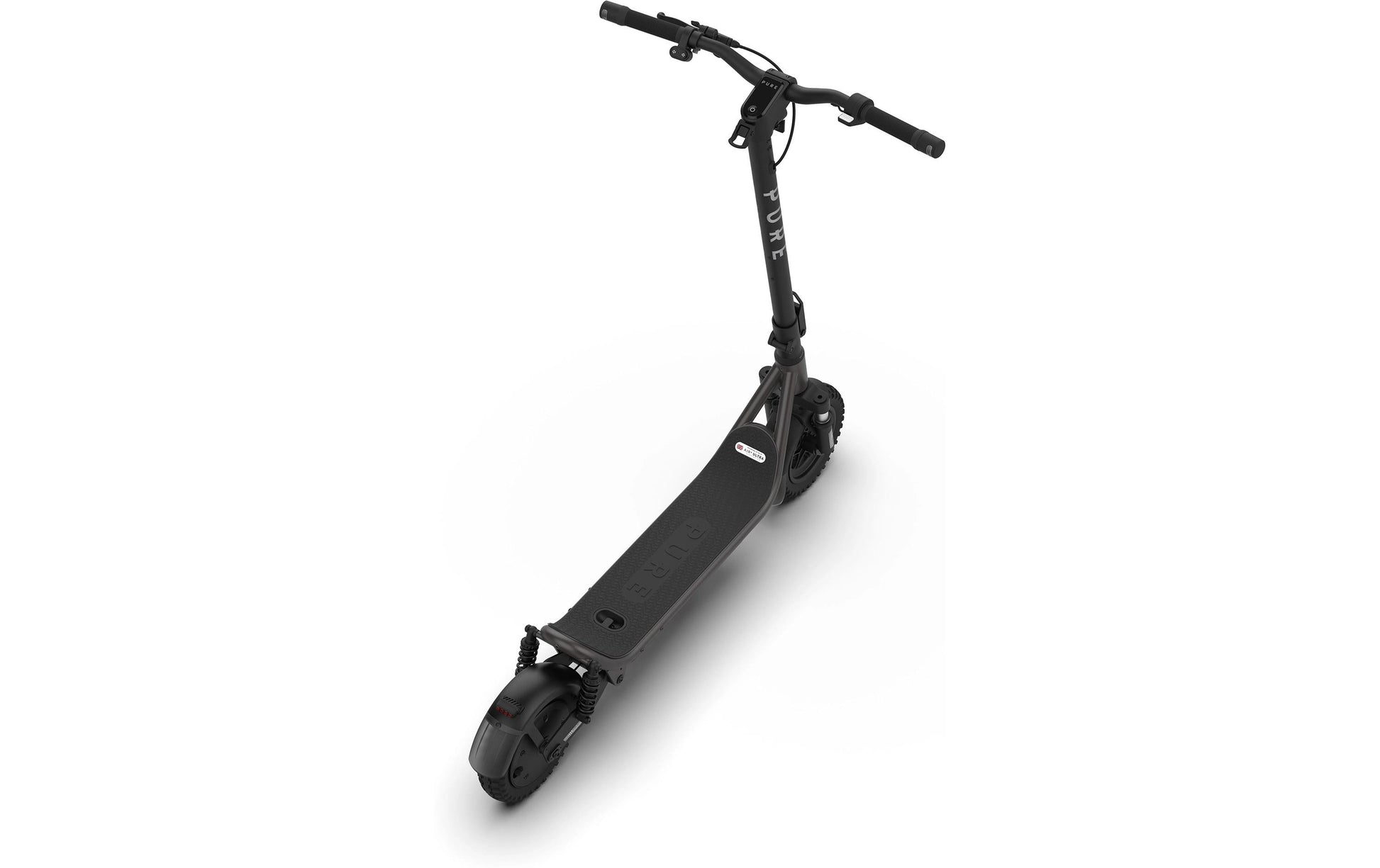 Pure electric Air6 Ultra Suspension – E-Scooter – 500 W, 10", 20 km/h, Reichweite bis 90 km, 624 Wh, schwarz