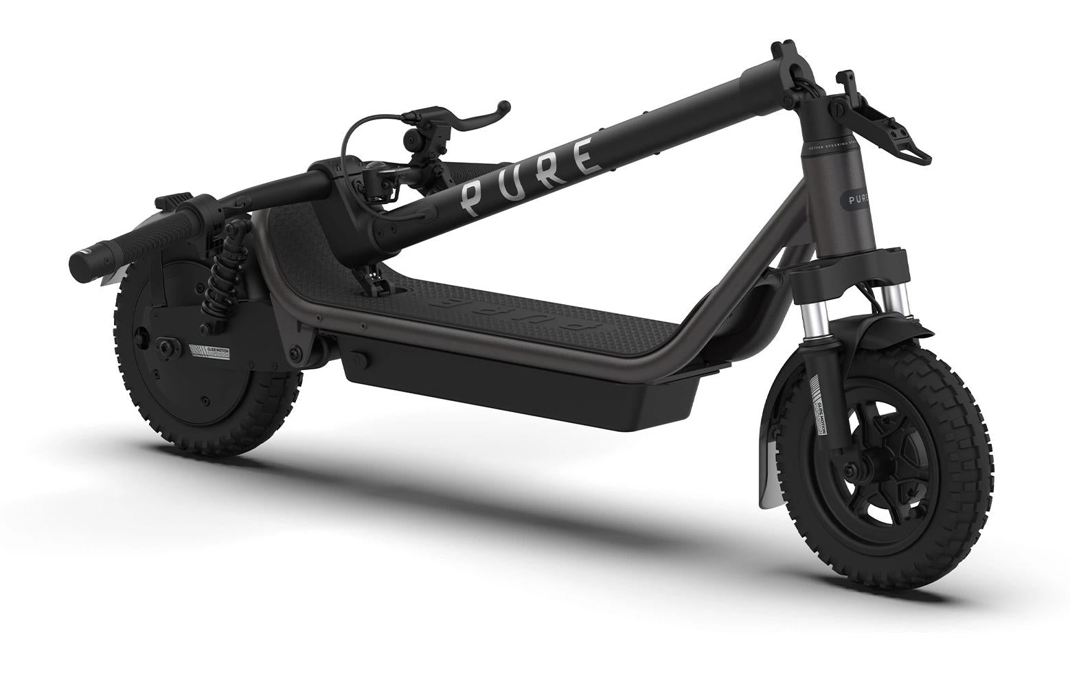 Pure electric Air6 Ultra Suspension – E-Scooter – 500 W, 10", 20 km/h, Reichweite bis 90 km, 624 Wh, schwarz
