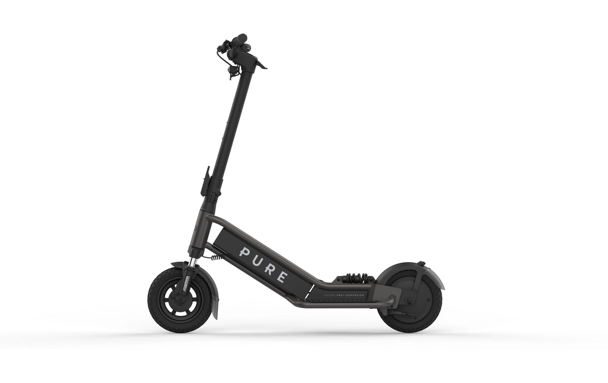 Pure Electric Escape Pro+ Suspension – E-Scooter – 1200 W, 10", 25 km/h, Reichweite bis 60 km, 444 Wh