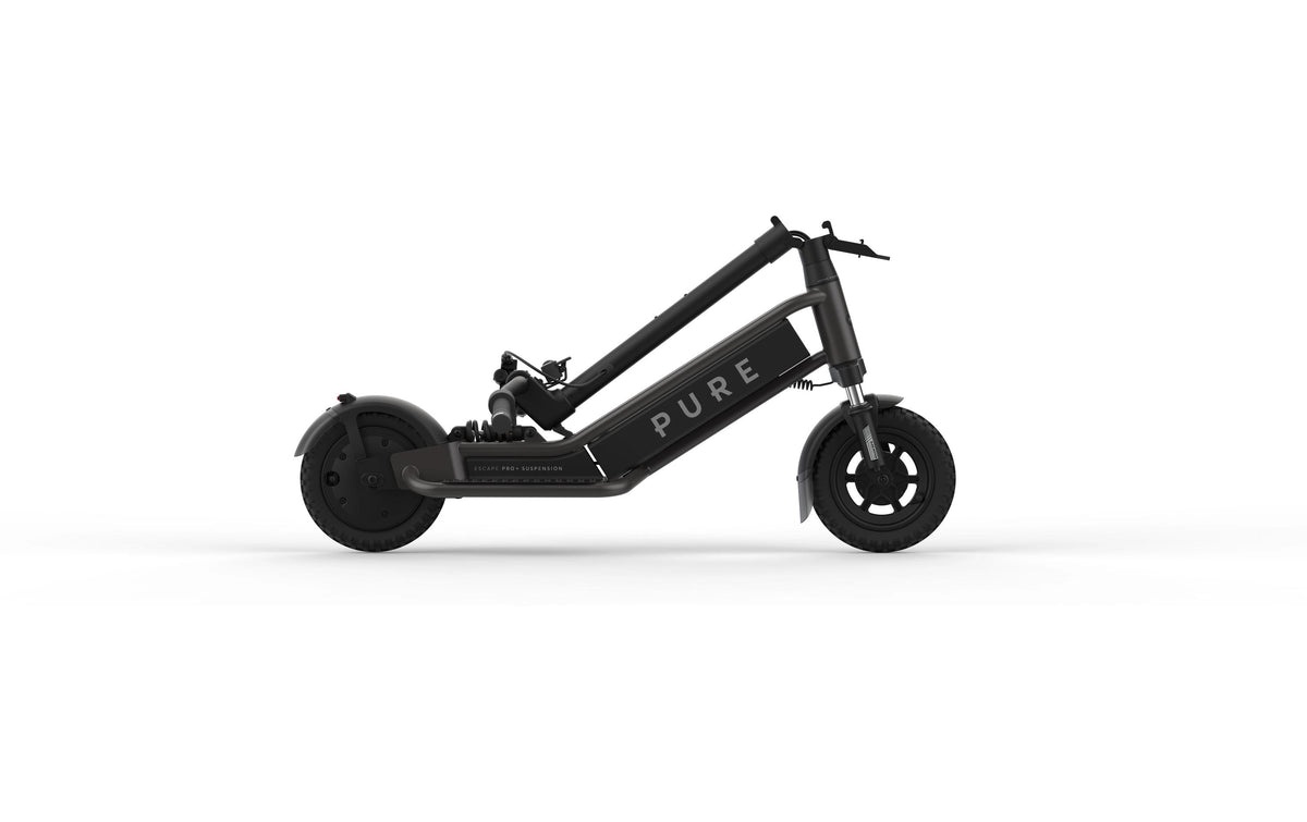 Pure Electric Escape Pro+ Suspension – E-Scooter – 1200 W, 10", 25 km/h, Reichweite bis 60 km, 444 Wh