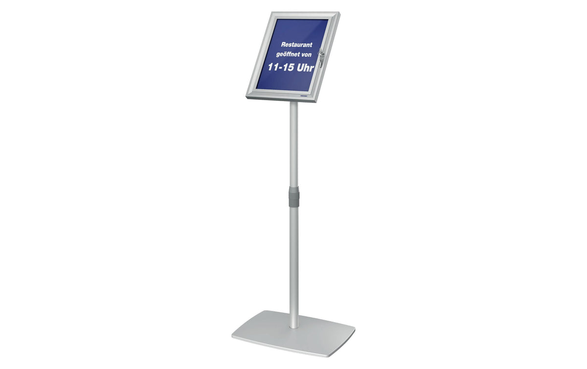 Franken Sichttafelhalter PRO – für A4 – abschliessbar – silber – 420×690×55 mm