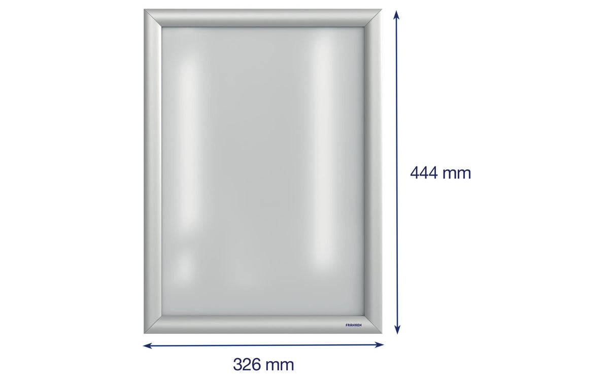 Franken Plakatrahmen – für A3 – silber – Aluminium