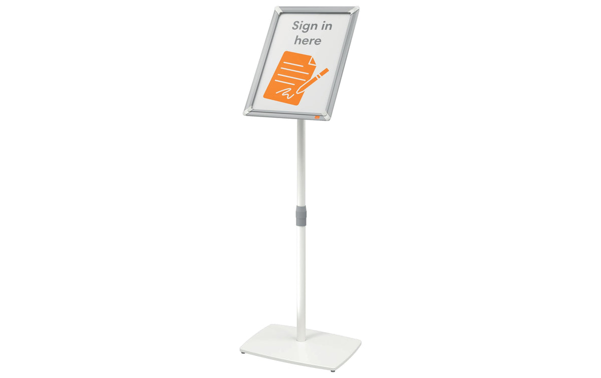 Nobo Infoständer A3 – Hoch-/Querformat – Aluminium, Silber – 420×1310×300 mm