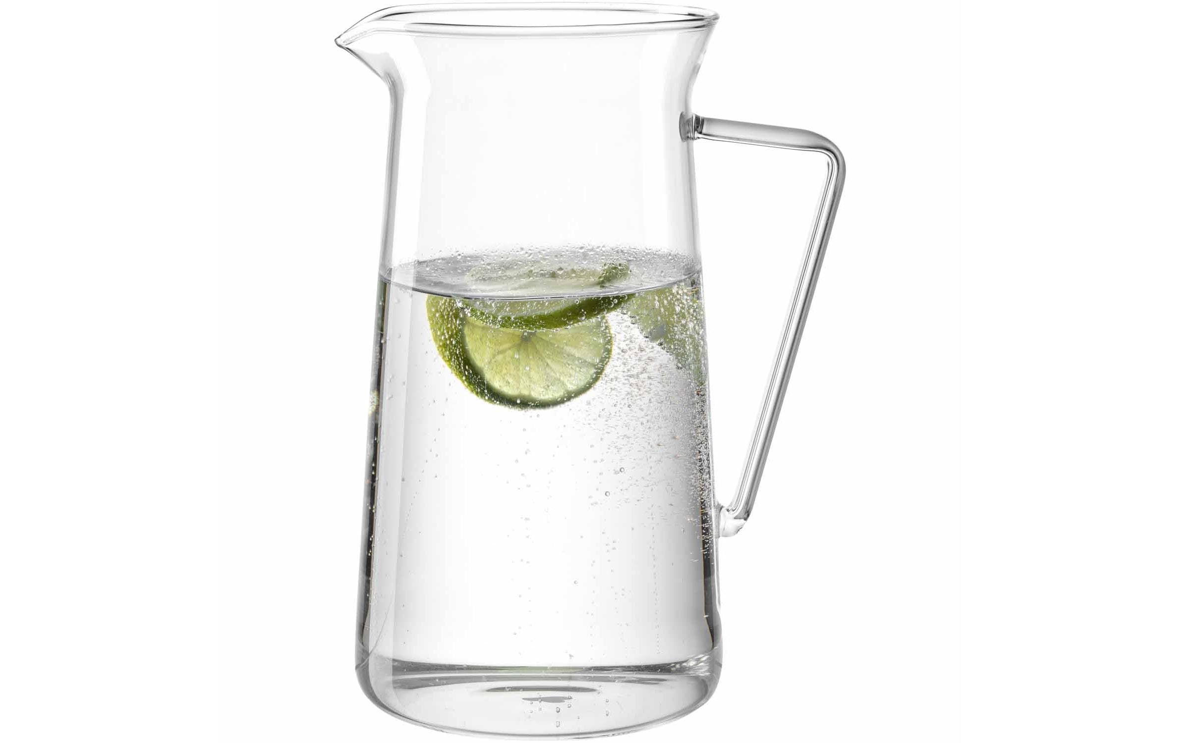 LEONARDO Krug Giorno – 1,8 l, Ø 12,0 cm, H 22,1 cm, Glas, Transparent, spülmaschinenfest