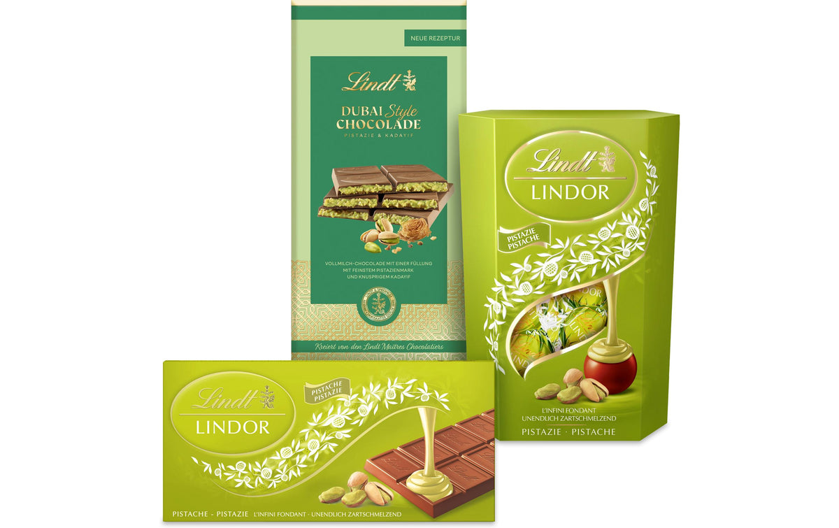 Lindt Pistazie Fan-Paket Schokolade – Pistazie – 450 g