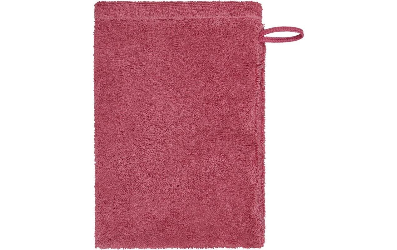 Cawö Waschhandschuh – 16 × 22 cm, Beerenrot, Baumwolle, OEKO-TEX