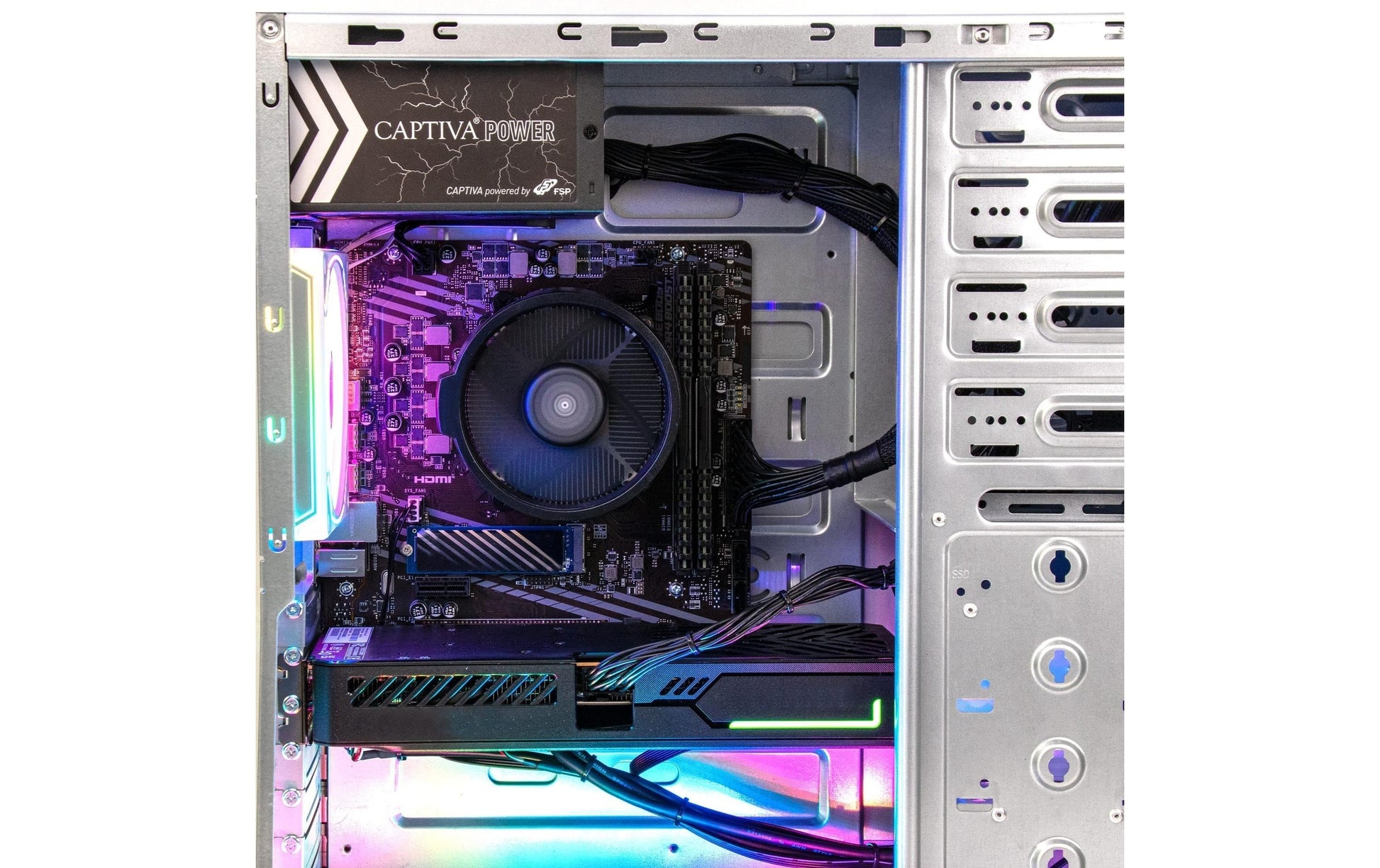 Captiva Tower – AMD Ryzen 5 5500, 16 GB RAM, 500 GB SSD, NVIDIA GeForce RTX 5050 8 GB, Windows 11 Home