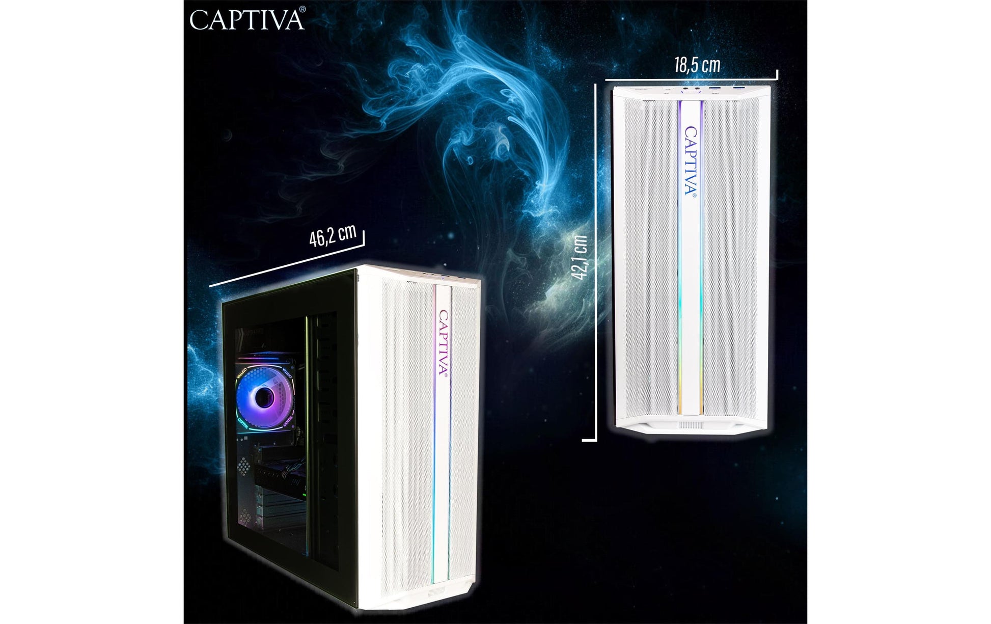 Captiva Tower – AMD Ryzen 5 5500, 16 GB RAM, 1 TB SSD, NVIDIA GeForce RTX 5060 8 GB, Windows 11 Home