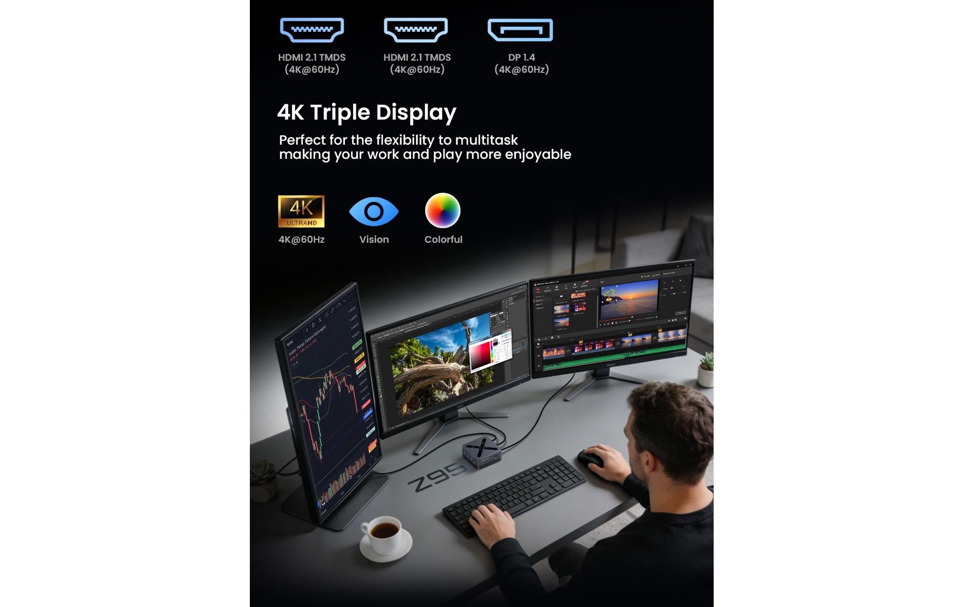 Minix NEO Z95 Micro – 16 GB RAM, 512 GB SSD, Windows 11 Pro
